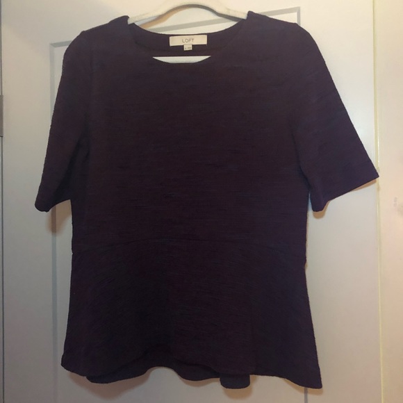 LOFT peplum top - Picture 1 of 5